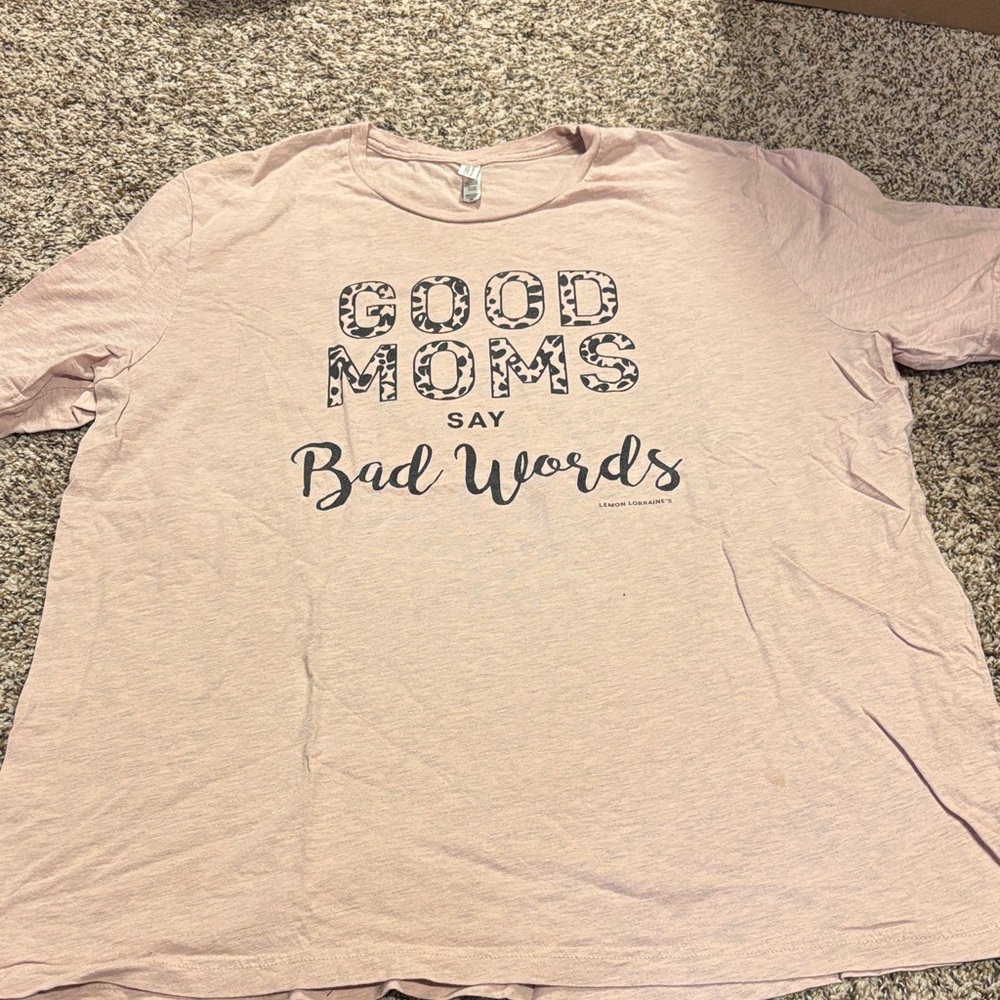 Bella Canvas Pink "Good Moms Say Bad Words" Short Sleeve Tee